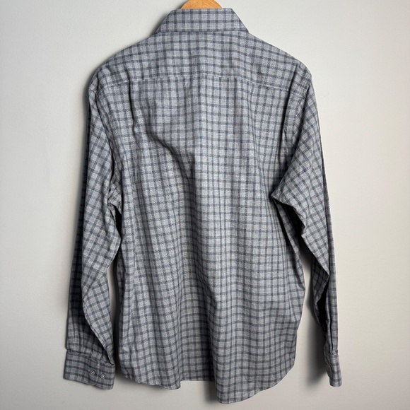 Joseph Abboud‎ Men's Long Sleeve Button Up Shirt Check Gray Size X-Large Casual - Picture 4 of 11